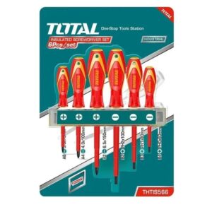 Set Kit Juego 6 Destornilladores Aislados Total