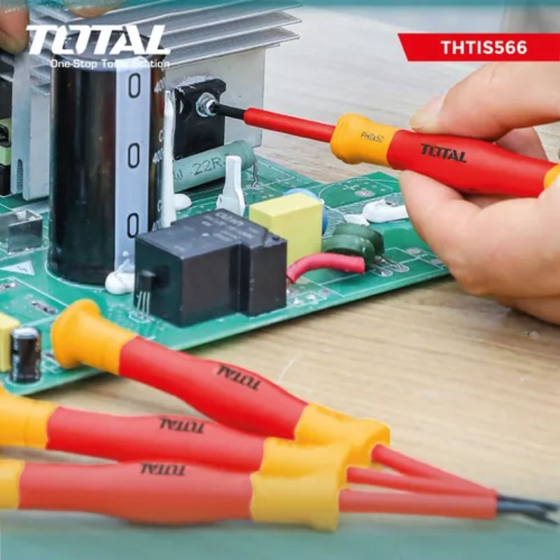 Set Kit Juego 6 Destornilladores Aislados Total - Imagen 2