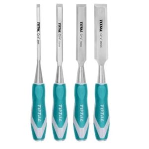 Set De 4 Formones 6-12-19-25 Cromo Vanadio Tht41k0401 Total