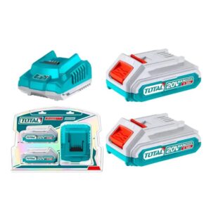 Kit 2 Baterias 20v y Cargador 20v 2.0AH TFBCPK2212-4 Total