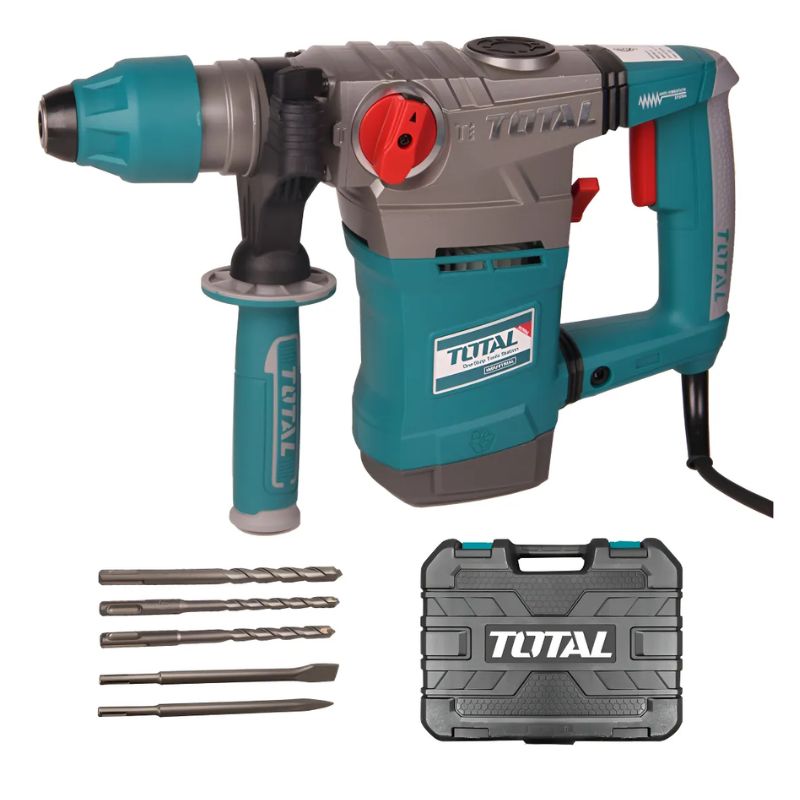 Rotomartillo 1800w Sds Plus Demolición Y Perforación Pesada 7j De Impacto TH118366-4 TOTAL