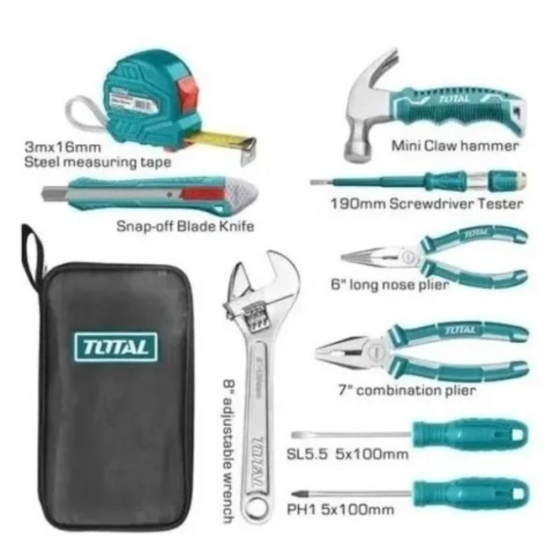 Kit Set Estuche De Herramientas 9 Piezas THTTHP90096 TOTAL - Imagen 2