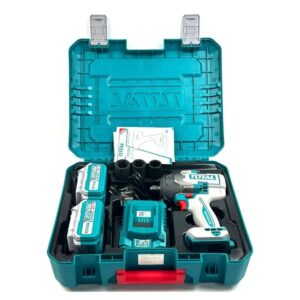 Llave Impacto Inalámbrica 850nm BL 2 Baterias de 4h + Cargador +Maletín TIWLI2085-4 TOTAL