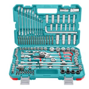Set De 139 Piezas 1/4 3/8 1/2 Llaves Tubos Combinadas THKTHP21396 TOTAL