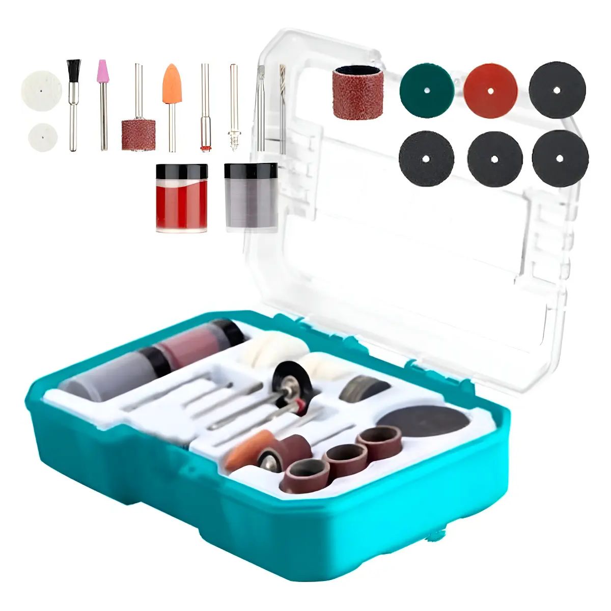 Set De Accesorios Para Mini Torno X 81 Piezas TAKMG8081 TOTAL