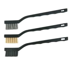 Kit 3 Cepillos Matricero Bronce Cerda Y Acero Modelo 660241 HARDEN