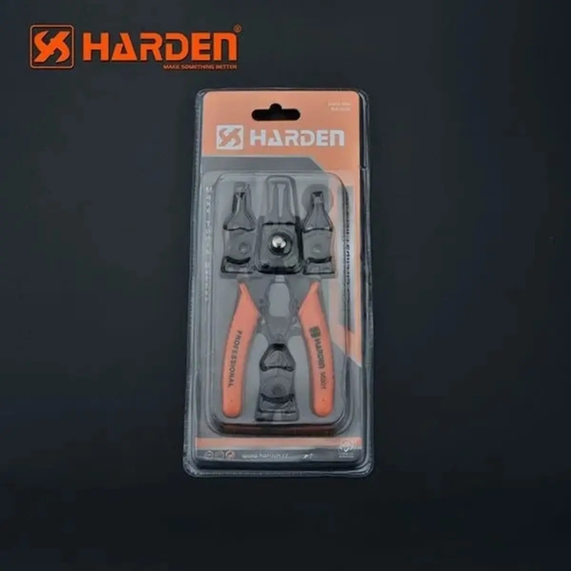 Juego De Pinzas Seeger 4 En 1 5pzas Profesional Modelo 560501 HARDEN - Imagen 3
