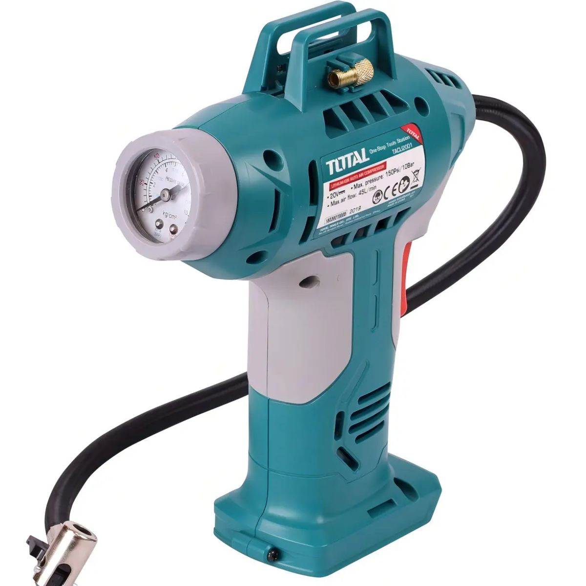 Inflador Inalámbrico De Mano 20v 150psi TACLI2001 TOTAL - Imagen 4