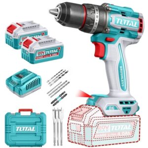 Taladro Atornillador Percutor 13mm 20v 86nm Brushless TIDLI208687-4 TOTAL