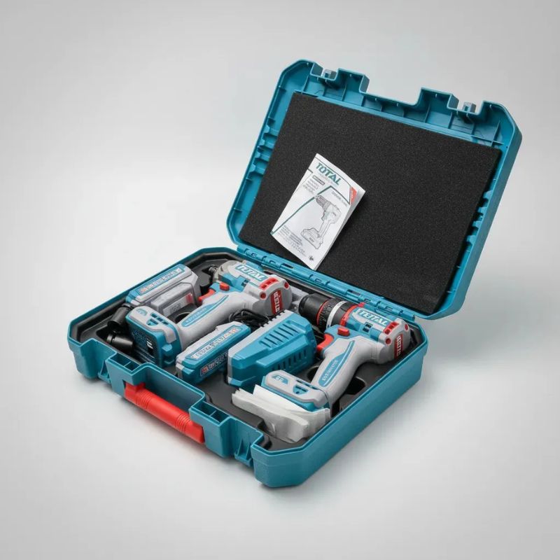 Kit Taladro Percutor + Llave De Impacto 20v Brushless TCKLI20286 TOTAL - Imagen 2